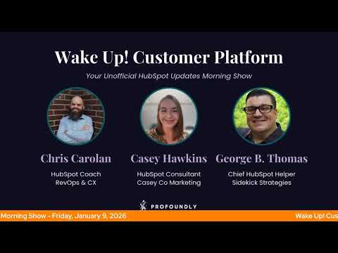 Thumbnail for Time to talk about HubSpot 1/9/2026