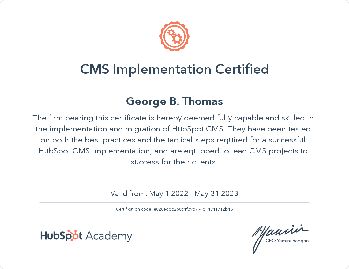 CMS Hub Implementation