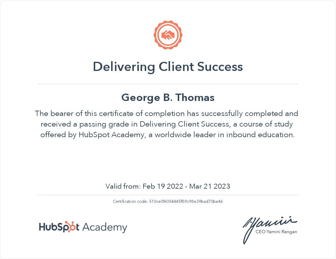 Delivering Client Success