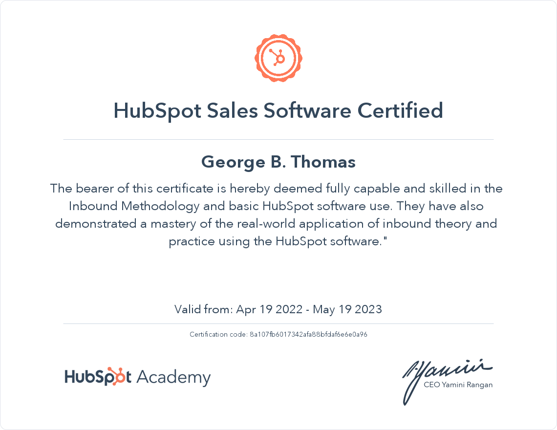 HubSpot Sales Software