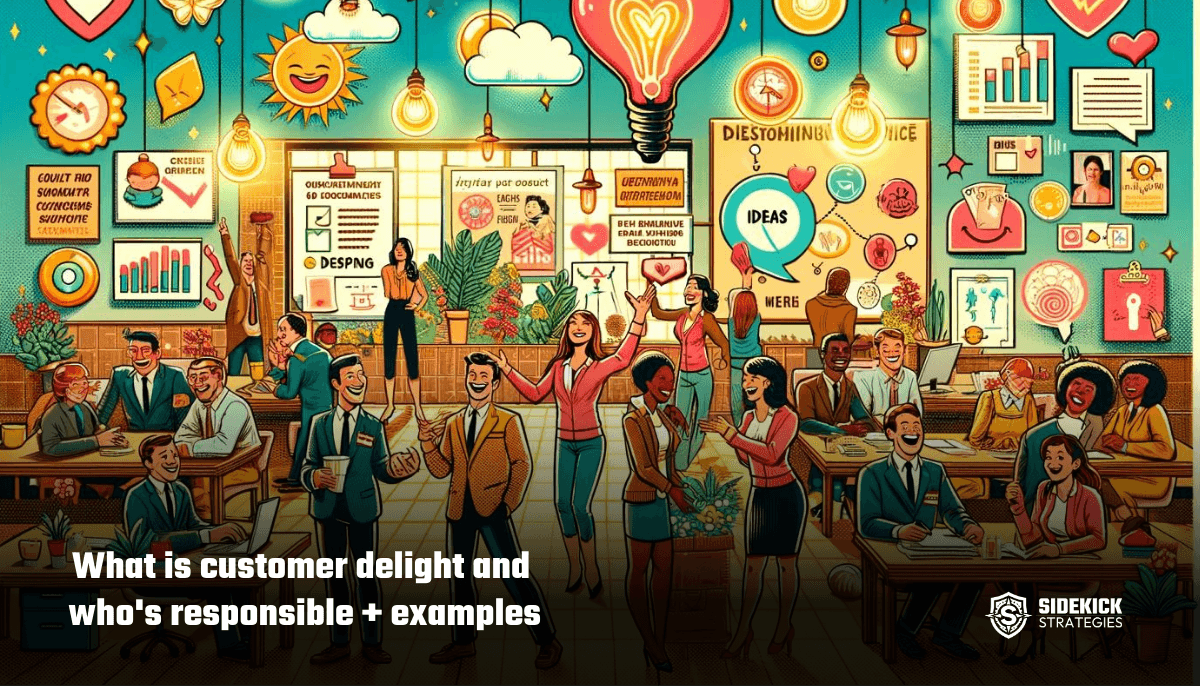 What is customer delight and who's responsible + examples